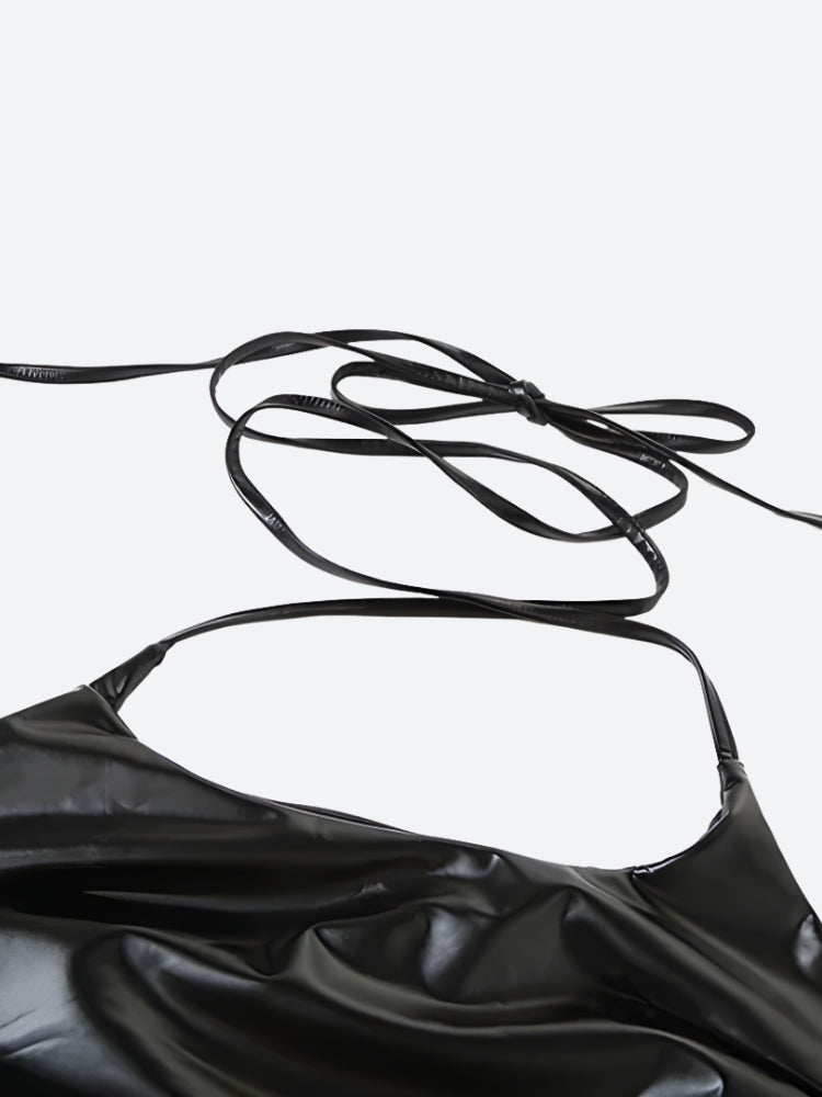 Quick Outfits, Modest Fashion Outfits Ideas Cyberpunk Halter Neck Tie Top Quick Outfits, Modest Fashion Outfits Ideas Cyberpunk Halter Neck Tie Top