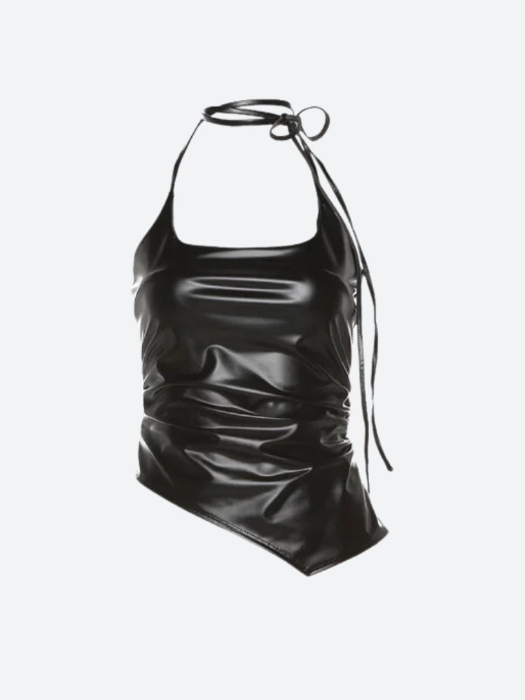 Quick Outfits, Modest Fashion Outfits Ideas Cyberpunk Halter Neck Tie Top Quick Outfits, Modest Fashion Outfits Ideas Cyberpunk Halter Neck Tie Top