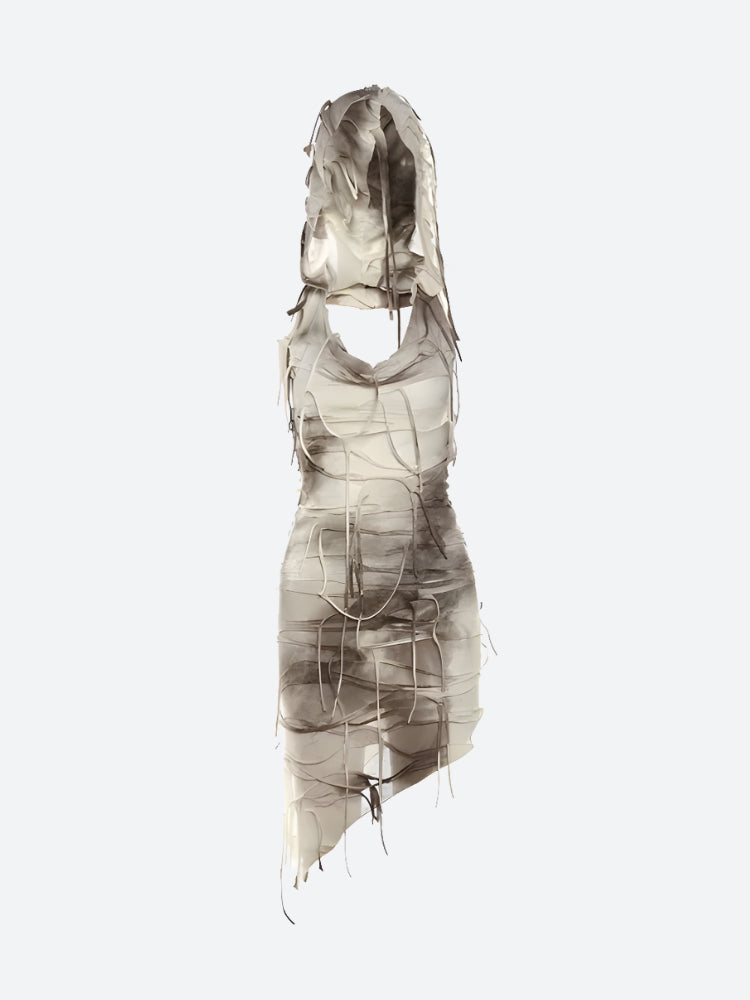 Quick Outfits, Modest Fashion Outfits Ideas Cyberpunk Hooded Mini Dress Quick Outfits, Modest Fashion Outfits Ideas Cyberpunk Hooded Mini Dress