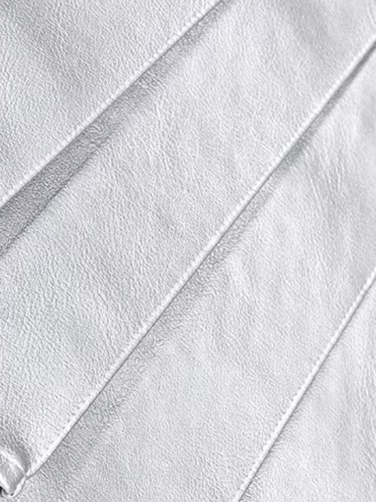 Quick Outfits, Modest Fashion Outfits Ideas Cyberpunk Metallic Mini Skirt Quick Outfits, Modest Fashion Outfits Ideas Cyberpunk Metallic Mini Skirt