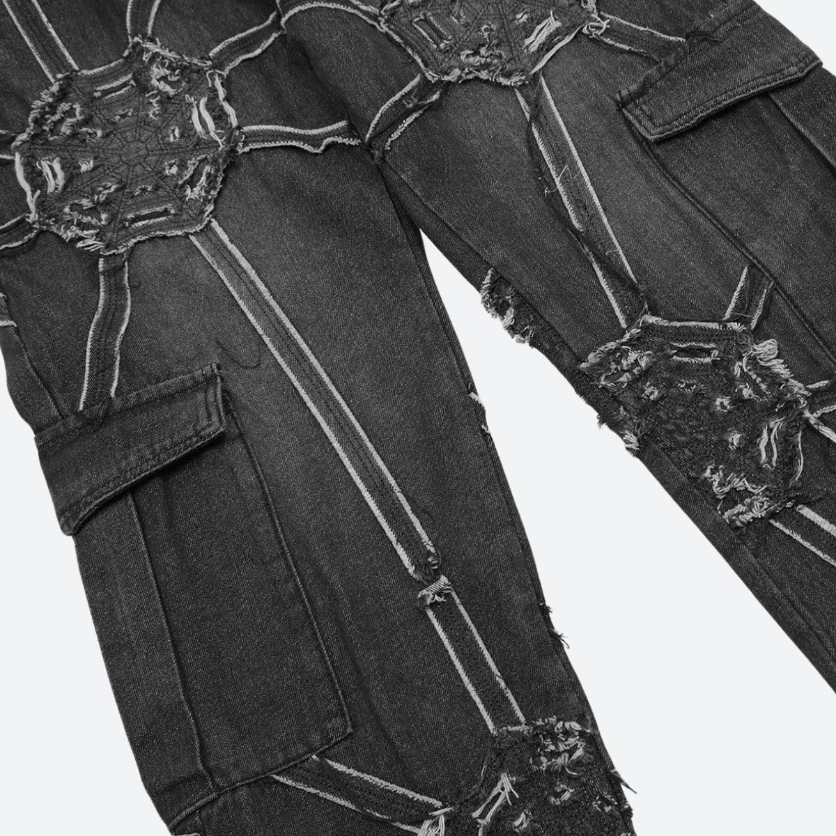 Quick Outfits, Modest Fashion Outfits Ideas Cyberpunk Patchwork Jeans Quick Outfits, Modest Fashion Outfits Ideas Cyberpunk Patchwork Jeans