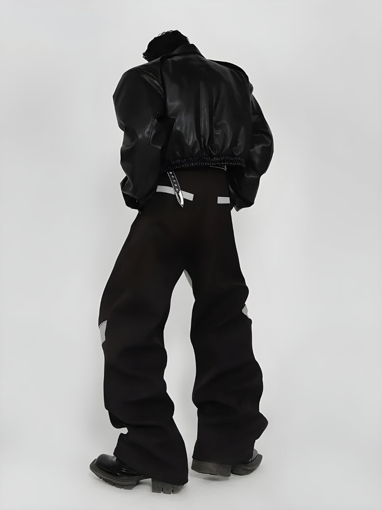 Quick Outfits, Modest Fashion Outfits Ideas Cyberpunk Patchwork Wide Leg Pants Quick Outfits, Modest Fashion Outfits Ideas Cyberpunk Patchwork Wide Leg Pants