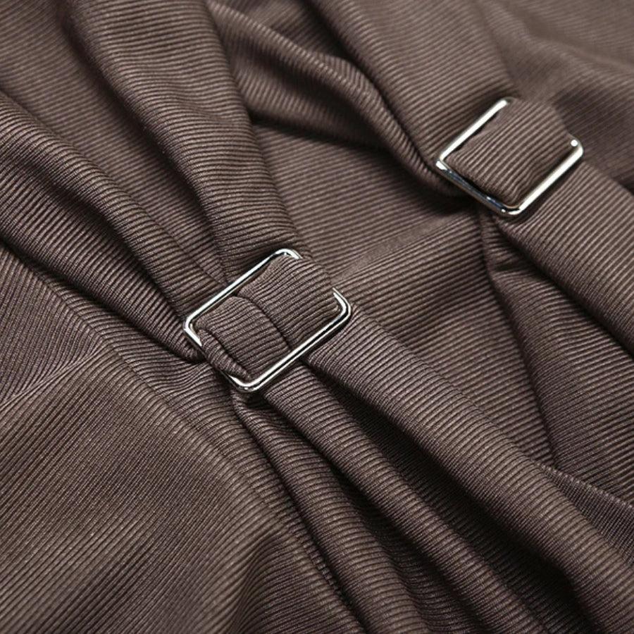 Quick Outfits, Modest Fashion Outfits Ideas Cyberpunk Ruched Asymmetric Mini Dress Quick Outfits, Modest Fashion Outfits Ideas Cyberpunk Ruched Asymmetric Mini Dress