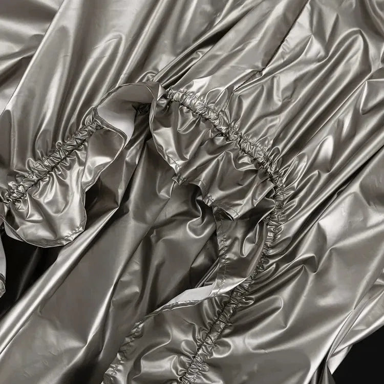 Quick Outfits, Modest Fashion Outfits Ideas Cyberpunk Ruched Parachute Maxi Skirt Quick Outfits, Modest Fashion Outfits Ideas Cyberpunk Ruched Parachute Maxi Skirt