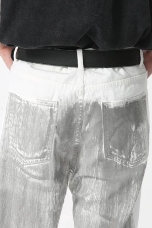 Quick Outfits, Modest Fashion Outfits Ideas Cyberpunk Silver Pants