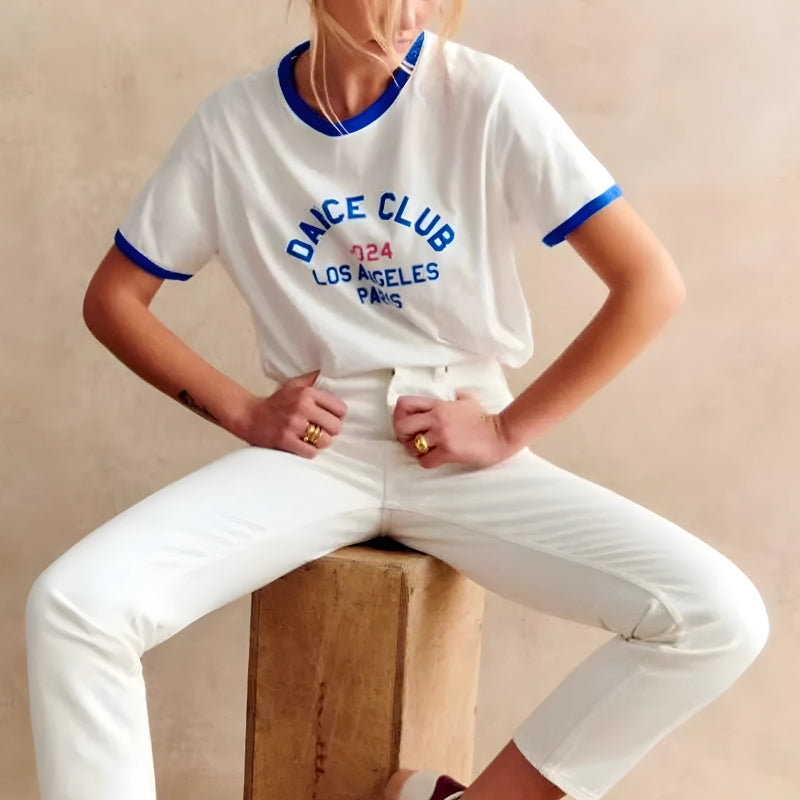 Quick Outfits, Modest Fashion Outfits Ideas Dance Club Ringer Tee Quick Outfits, Modest Fashion Outfits Ideas Dance Club Ringer Tee