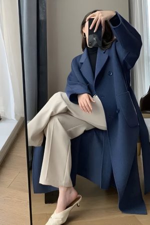 Quick Outfits, Modest Fashion Outfits Ideas Dark Academia Belted Long Coat