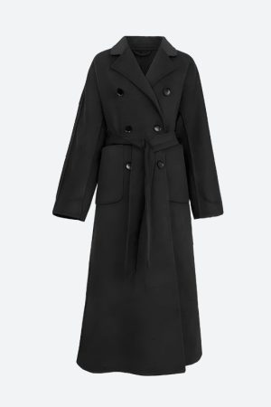 Quick Outfits, Modest Fashion Outfits Ideas Dark Academia Belted Long Coat