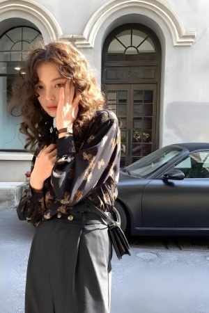 Quick Outfits, Modest Fashion Outfits Ideas Dark Academia Butterfly Shirt