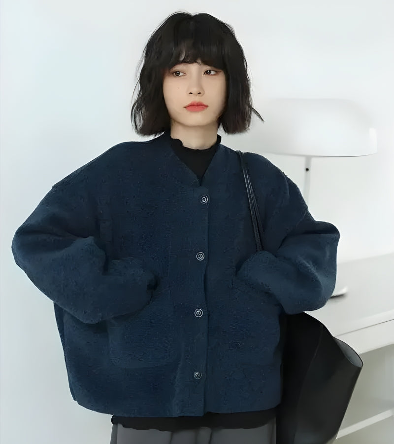 Quick Outfits, Modest Fashion Outfits Ideas Dark Academia Button Up Pockets Cardigan Quick Outfits, Modest Fashion Outfits Ideas Dark Academia Button Up Pockets Cardigan