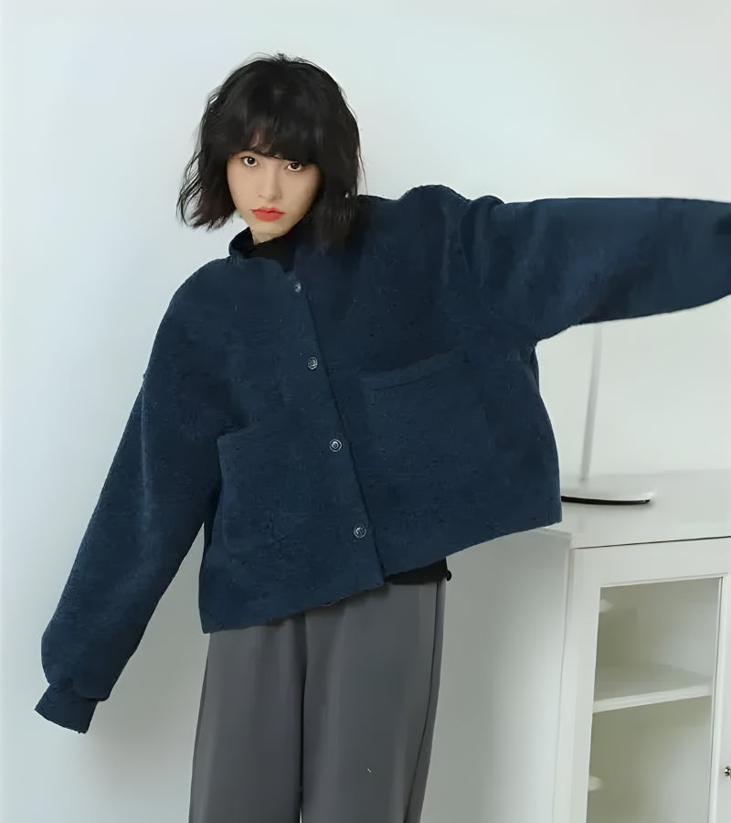 Quick Outfits, Modest Fashion Outfits Ideas Dark Academia Button Up Pockets Cardigan Quick Outfits, Modest Fashion Outfits Ideas Dark Academia Button Up Pockets Cardigan