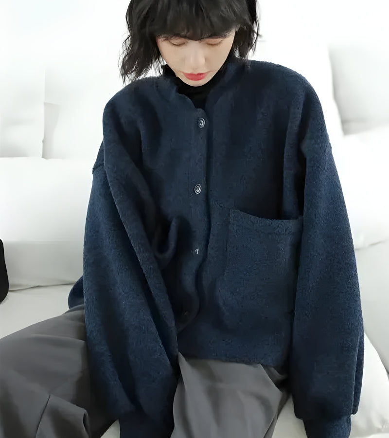 Quick Outfits, Modest Fashion Outfits Ideas Dark Academia Button Up Pockets Cardigan Quick Outfits, Modest Fashion Outfits Ideas Dark Academia Button Up Pockets Cardigan