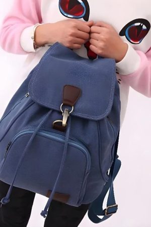 Quick Outfits, Modest Fashion Outfits Ideas Dark Academia Canvas Backpack