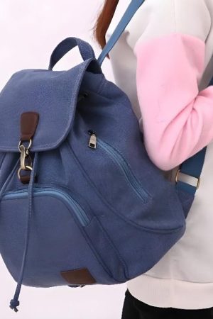 Quick Outfits, Modest Fashion Outfits Ideas Dark Academia Canvas Backpack