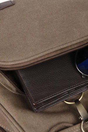 Quick Outfits, Modest Fashion Outfits Ideas Dark Academia Canvas Backpack