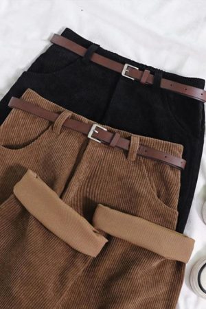 Quick Outfits, Modest Fashion Outfits Ideas Dark Academia Corduroy Pants
