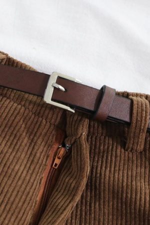 Quick Outfits, Modest Fashion Outfits Ideas Dark Academia Corduroy Pants