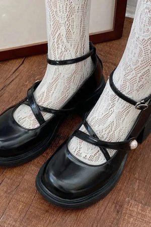 Quick Outfits, Modest Fashion Outfits Ideas Dark Academia Mary Jane Shoes