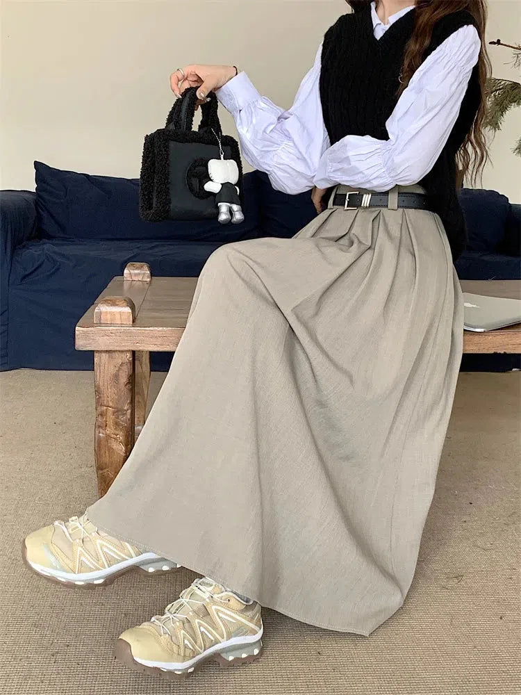 Quick Outfits, Modest Fashion Outfits Ideas Dark Academia Midi Skirt Quick Outfits, Modest Fashion Outfits Ideas Dark Academia Midi Skirt