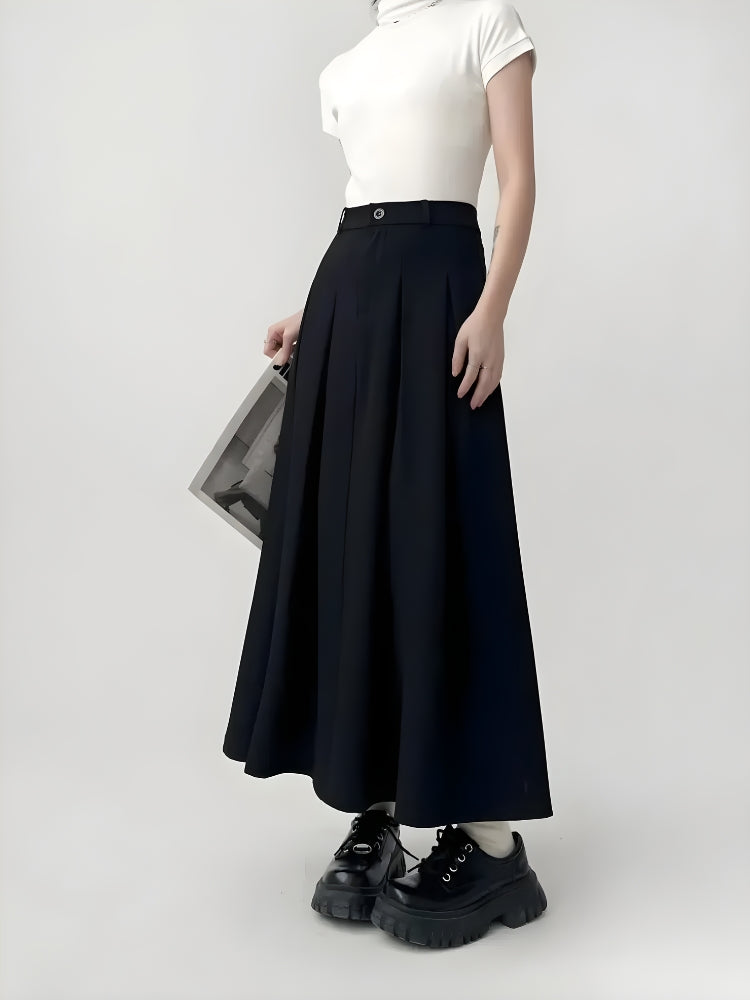 Quick Outfits, Modest Fashion Outfits Ideas Dark Academia Pleated Midi Skirt Quick Outfits, Modest Fashion Outfits Ideas Dark Academia Pleated Midi Skirt