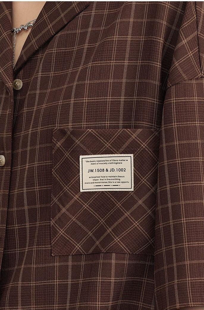 Quick Outfits, Modest Fashion Outfits Ideas Dark Academia V-Neck Plaid Shirt Quick Outfits, Modest Fashion Outfits Ideas Dark Academia V-Neck Plaid Shirt