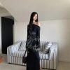 Quick Outfits, Modest Fashion Outfits Ideas Dark Fairy One Shoulder Maxi Dress