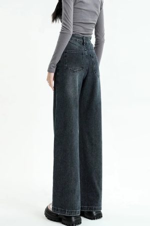 Quick Outfits, Modest Fashion Outfits Ideas Dark Wash Straight Leg Denim Jeans