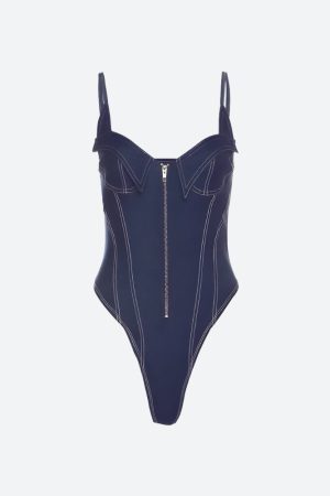 Quick Outfits, Modest Fashion Outfits Ideas Denim Bodysuit