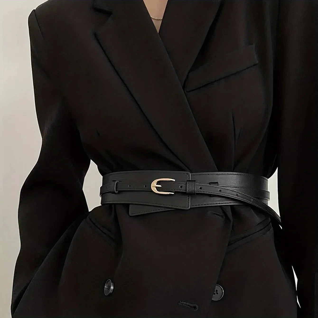 Quick Outfits, Modest Fashion Outfits Ideas Detachable Faux Leather Belt Quick Outfits, Modest Fashion Outfits Ideas Detachable Faux Leather Belt