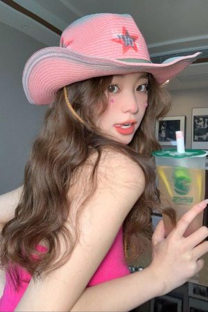 Quick Outfits, Modest Fashion Outfits Ideas Disco Cowgirl Adjustable Star Printed Hat