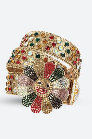 Quick Outfits, Modest Fashion Outfits Ideas Disco Cowgirl Flower Buckle Belt