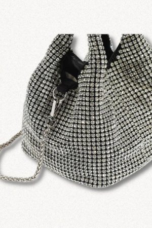 Quick Outfits, Modest Fashion Outfits Ideas Disco Cowgirl Silver Rhinestone Handbag