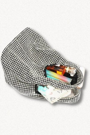 Quick Outfits, Modest Fashion Outfits Ideas Disco Cowgirl Silver Rhinestone Handbag