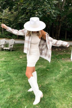 Quick Outfits, Modest Fashion Outfits Ideas Disco Cowgirl Western Knee-High Boots