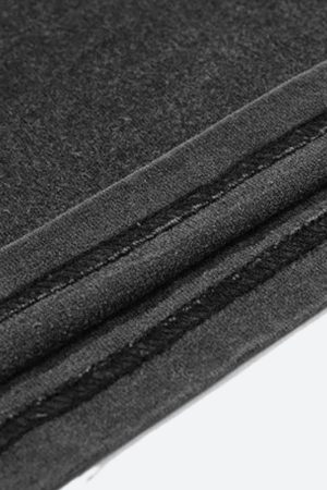 Quick Outfits, Modest Fashion Outfits Ideas Distressed Green Human Figure Printed Tee