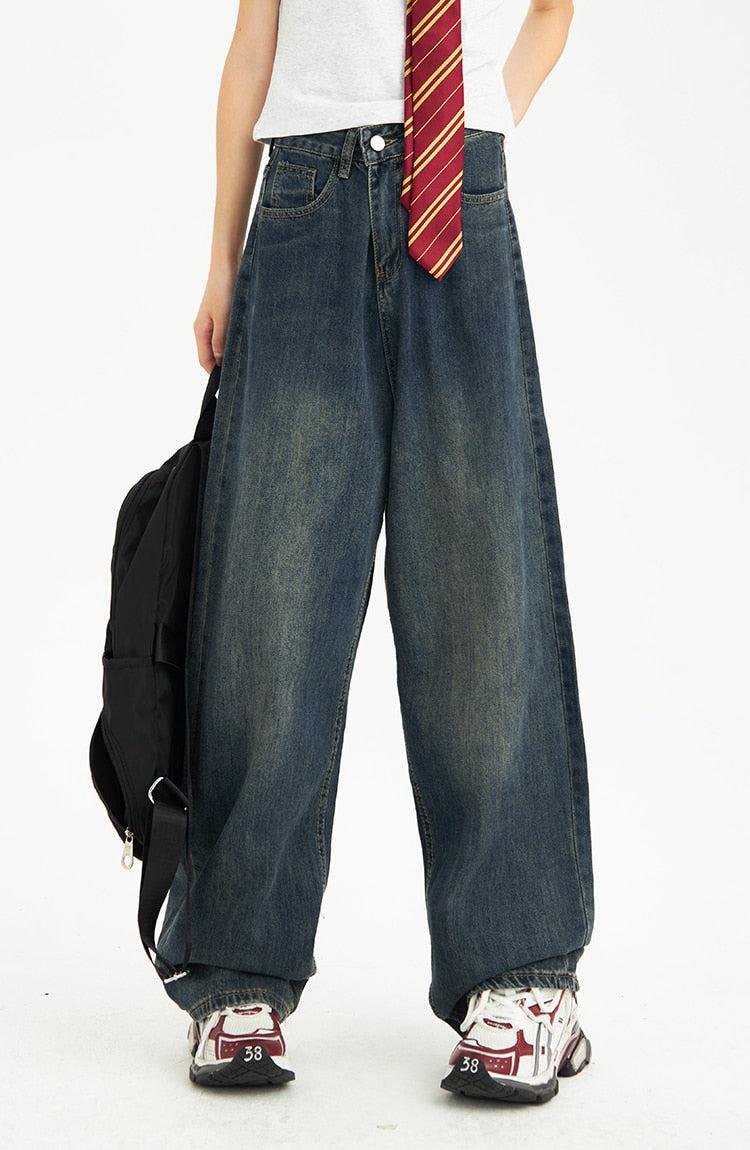 Quick Outfits, Modest Fashion Outfits Ideas Distressed Pockets Wide Leg Baggy Jeans Quick Outfits, Modest Fashion Outfits Ideas Distressed Pockets Wide Leg Baggy Jeans