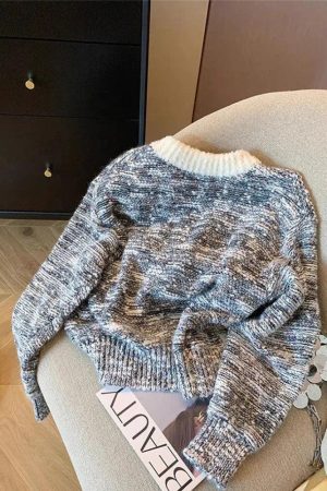 Quick Outfits, Modest Fashion Outfits Ideas Dog Embroidered Double Zip-Up Knitted Cardigan