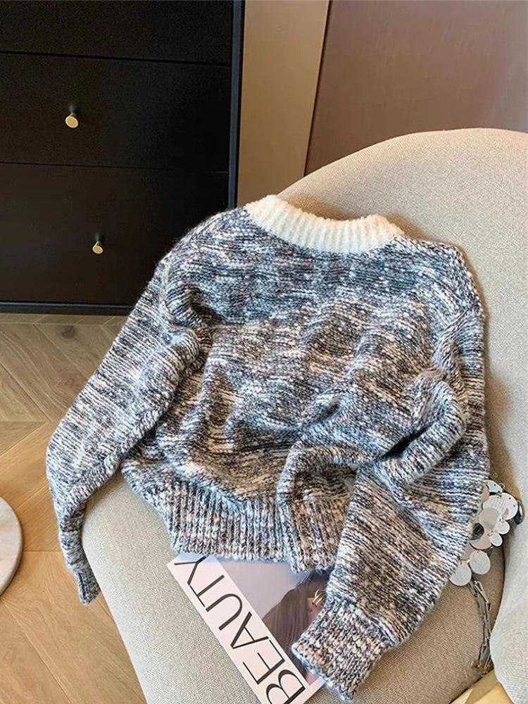 Quick Outfits, Modest Fashion Outfits Ideas Dog Embroidered Double Zip-Up Knitted Cardigan Quick Outfits, Modest Fashion Outfits Ideas Dog Embroidered Double Zip-Up Knitted Cardigan