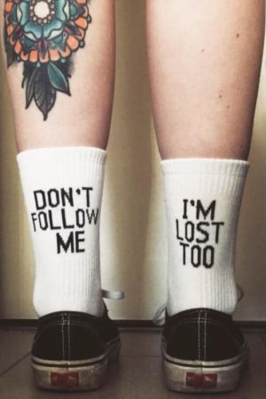 Quick Outfits, Modest Fashion Outfits Ideas Don't Follow Me I'm Lost Too Socks