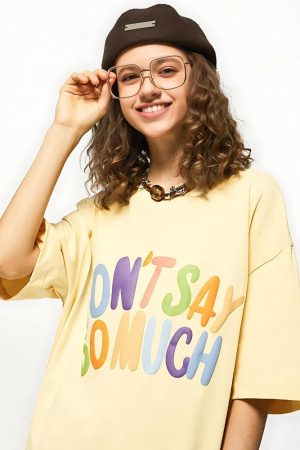 Quick Outfits, Modest Fashion Outfits Ideas Don't Say So Much Tee