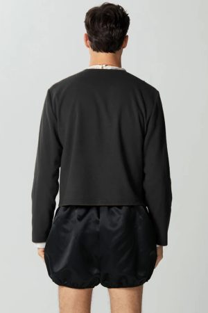 Quick Outfits, Modest Fashion Outfits Ideas Double Breasted O-Neck Jacket