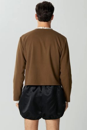 Quick Outfits, Modest Fashion Outfits Ideas Double Breasted O-Neck Jacket