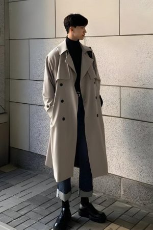 Quick Outfits, Modest Fashion Outfits Ideas Double Breasted Trench Coat