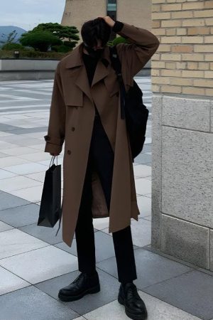 Quick Outfits, Modest Fashion Outfits Ideas Double Breasted Trench Coat