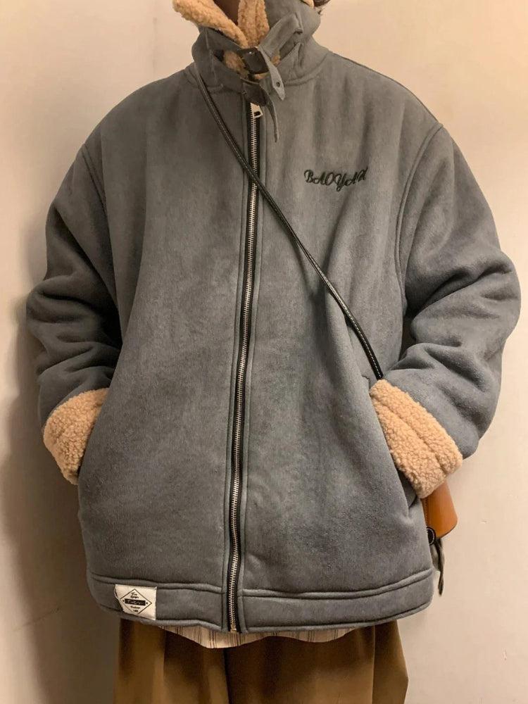 Quick Outfits, Modest Fashion Outfits Ideas Double-Faced Zip-Up Jacket Quick Outfits, Modest Fashion Outfits Ideas Double-Faced Zip-Up Jacket