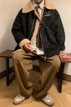 Quick Outfits, Modest Fashion Outfits Ideas Double-Faced Zip-Up Jacket