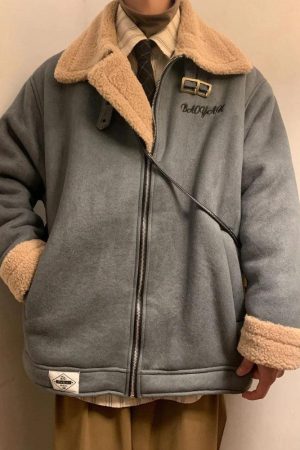 Quick Outfits, Modest Fashion Outfits Ideas Double-Faced Zip-Up Jacket