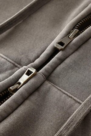 Quick Outfits, Modest Fashion Outfits Ideas Double Zip-Up Cropped Hoodie