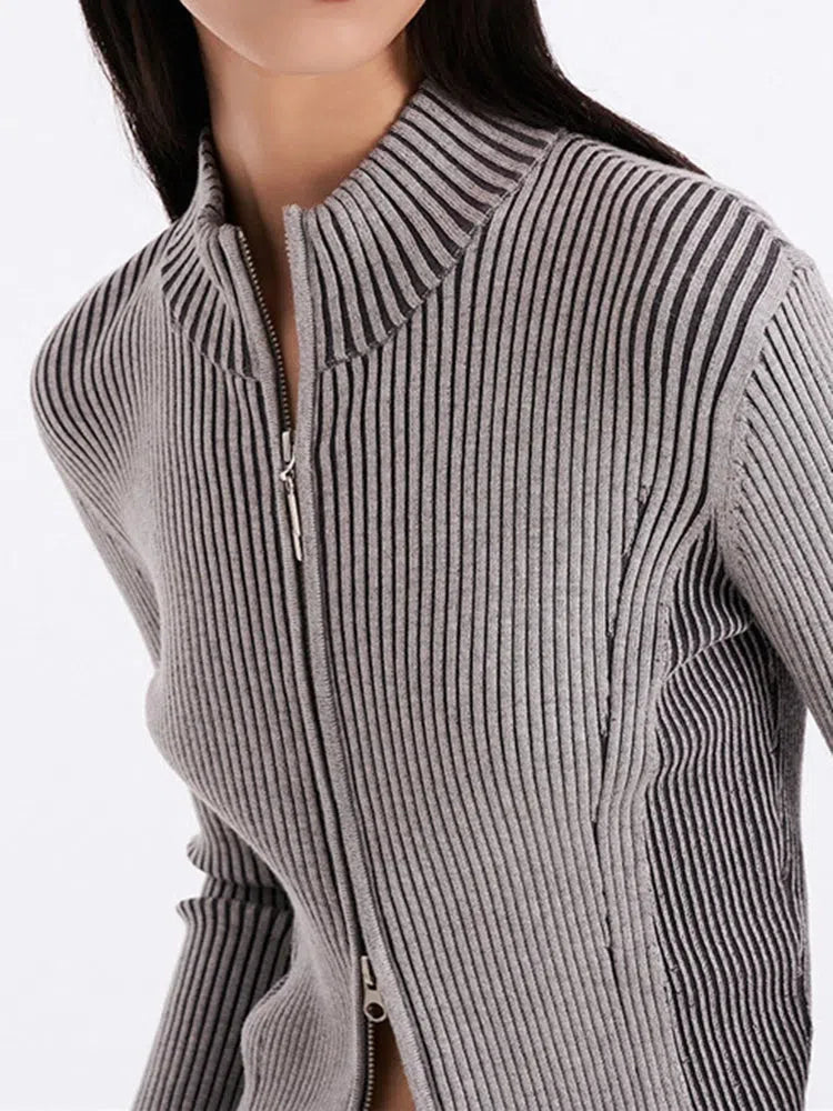 Quick Outfits, Modest Fashion Outfits Ideas Double Zip-Up Distressed Corduroy Cardigan Quick Outfits, Modest Fashion Outfits Ideas Double Zip-Up Distressed Corduroy Cardigan