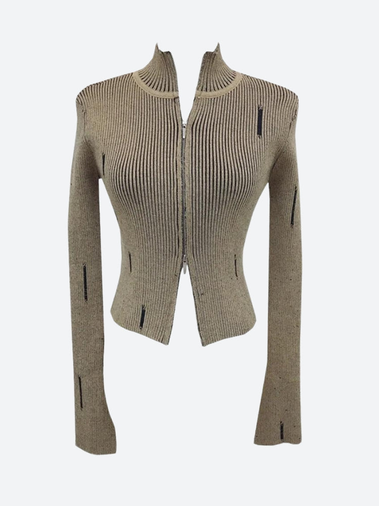 Quick Outfits, Modest Fashion Outfits Ideas Double Zip-Up Distressed Corduroy Cardigan Quick Outfits, Modest Fashion Outfits Ideas Double Zip-Up Distressed Corduroy Cardigan